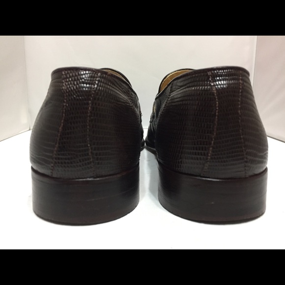 Lopez Taibo Brown Teju Lizard Loafers Men's Sz 7.5 - Picture 4 of 12